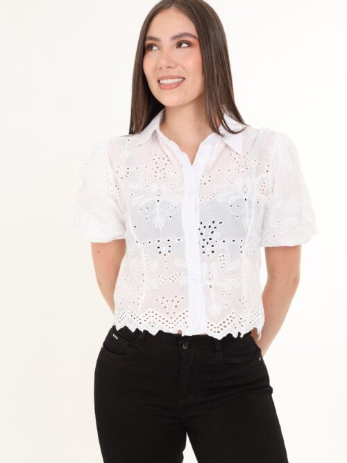 Blusa Ojalillo blanca