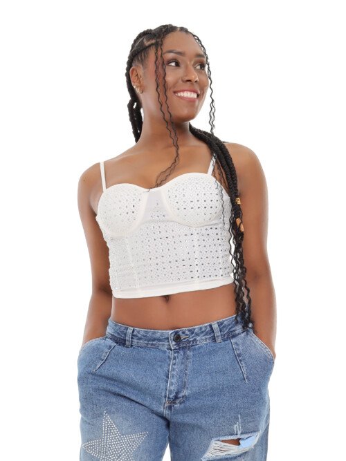 Corsé licradado perlas