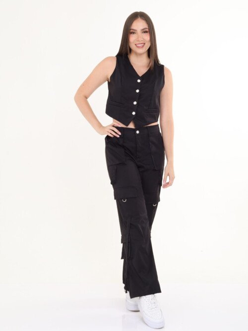 Set Pantalon cargo y chaleco