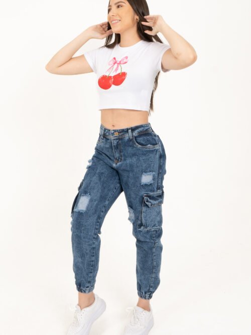 Jean Cargo -Azul_Bota resortada