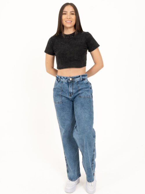 Jean Recto Azul clásico